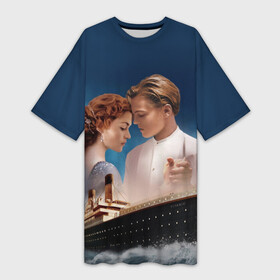 Платье-футболка 3D с принтом Титаник в Рязани,  |  | Тематика изображения на принте: 