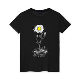 Женская футболка хлопок с принтом Победа природы в Рязани, 100% хлопок | прямой крой, круглый вырез горловины, длина до линии бедер, слегка спущенное плечо | 