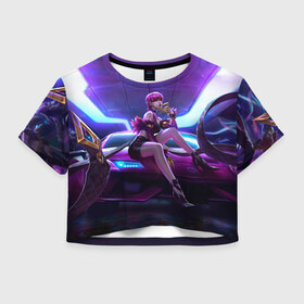 Женская футболка Cropp-top с принтом Evelynn в Рязани, 100% полиэстер | круглая горловина, длина футболки до линии талии, рукава с отворотами | agony | evelynn | game | hug | legends | legue | legueoflegends | lol | агонии | игра | легенд | лига | лигалегенд | лол | объятия | эвелинн