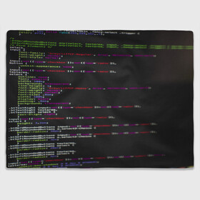 Плед 3D с принтом Программный код в Рязани, 100% полиэстер | закругленные углы, все края обработаны. Ткань не мнется и не растягивается | Тематика изображения на принте: computer code | hacker | html | it | php | technology | код | компьютеры | материнская плата | программист | хакер
