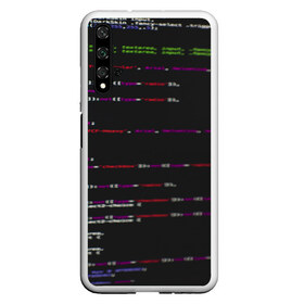 Чехол для Honor 20 с принтом Программный код в Рязани, Силикон | Область печати: задняя сторона чехла, без боковых панелей | computer code | hacker | html | it | php | technology | код | компьютеры | материнская плата | программист | хакер