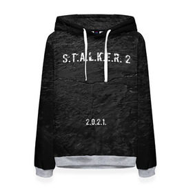 Женская толстовка 3D с принтом STALKER 2 в Рязани, 100% полиэстер  | двухслойный капюшон со шнурком для регулировки, мягкие манжеты на рукавах и по низу толстовки, спереди карман-кенгуру с мягким внутренним слоем. | 2021 | 2033 | fallout | game | games | metro | monsters | nuclear | radiation | stalker | two | zone | аномалии | аномалия | два | зона | игра | игры | метро | монстры | радиация | россия | сталкер | украина | фоллаут | чернобыль