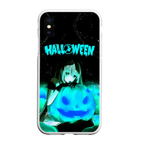 Чехол для iPhone XS Max матовый с принтом Halloween в Рязани, Силикон | Область печати: задняя сторона чехла, без боковых панелей | аниме | ведьма | девушка | зомби | ирландия | кладбище | колдун | кости | кошки | летучие | луна | мертвец | мёртвые | монстры | мыши | ночь | оборотни | пауки | паутина | подарок | праздник | свет | свечи