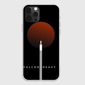 Чехол для iPhone 12 Pro с принтом Falcon Heavy в Рязани, силикон | область печати: задняя сторона чехла, без боковых панелей | falcon heavy | ilon mask | spacex | tesla | tesla roadster | илон маск | спейс икс | спейс экс | тесла | тесла родстер