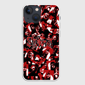 Чехол для iPhone 13 mini с принтом SlipKnot камуфляж в Рязани,  |  | белый | гранж | красный | лица | маска | маски | метал | милитари | ню метал | паттрен | слипкнот | слипнот | участники | черный