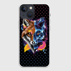 Чехол для iPhone 13 mini с принтом Super Space Fox в Рязани,  |  | cute | fox | foxes | ginger | space | super | tail | забавная | космическая | космос | лис | лиса | лисица | лисицы | лисичка | лисички | лисы | милая | просто | ретро | рыжая | рыжие | смешная | супер | фыр | хвост | хвостик