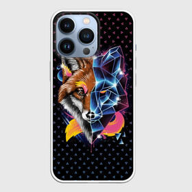 Чехол для iPhone 13 Pro с принтом Super Space Fox в Рязани,  |  | Тематика изображения на принте: cute | fox | foxes | ginger | space | super | tail | забавная | космическая | космос | лис | лиса | лисица | лисицы | лисичка | лисички | лисы | милая | просто | ретро | рыжая | рыжие | смешная | супер | фыр | хвост | хвостик