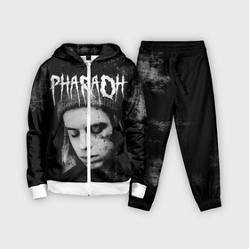 Детский костюм 3D с принтом PHARAOH в Рязани,  |  | dark | dead | dolor | dynasty | hip | hop | pharaoh | phlora | phloyd | phosphor | rap | raper | redrum | russian | skr | tattoo | yungrussia | глеб | голубин | мрачный | репер | русский | рэп | скр | уаджет | фара | фараон | хип | хоп