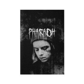 Обложка для паспорта матовая кожа с принтом PHARAOH в Рязани, натуральная матовая кожа | размер 19,3 х 13,7 см; прозрачные пластиковые крепления | Тематика изображения на принте: dark | dead | dolor | dynasty | hip | hop | pharaoh | phlora | phloyd | phosphor | rap | raper | redrum | russian | skr | tattoo | yungrussia | глеб | голубин | мрачный | репер | русский | рэп | скр | уаджет | фара | фараон | хип | хоп