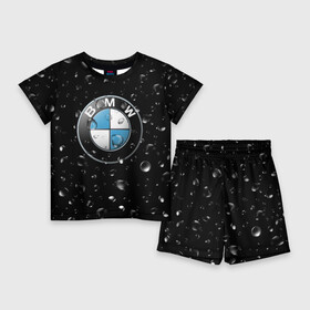 Детский костюм с шортами 3D с принтом BMW под Дождём в Рязани,  |  | auto | bmw | logo | moto | symbol | авто | автомобили | автомобилисту | автомобильная | бмв | гонки | дождь | знак | капли | лого | логотип | марка | машина | машинки | машины | мото | мотоцикл | символ | тачка | тюнинг