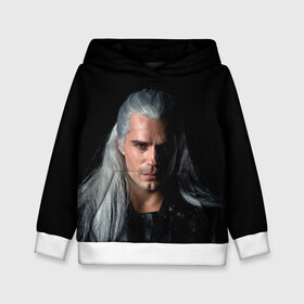 Детская толстовка 3D с принтом The Witcher. Geralt of Rivia в Рязани, 100% полиэстер | двухслойный капюшон со шнурком для регулировки, мягкие манжеты на рукавах и по низу толстовки, спереди карман-кенгуру с мягким внутренним слоем | andrzej | cavill | ciri | cirilla | geralt | henry | netflix | rivia | sapkowski | witcher | yennefer | анджей | ведьмак | генри | геральт | йеннифэр | кавилл | ривия | сапковский | цири | цирилла