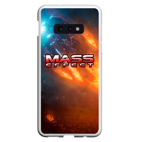 Чехол для Samsung S10E с принтом MASS EFFECT в Рязани, Силикон | Область печати: задняя сторона чехла, без боковых панелей | amdromeda initiative | andromeda | game | gun | hemet | n7 | rifle | ryder | soldier | space | star | weapon