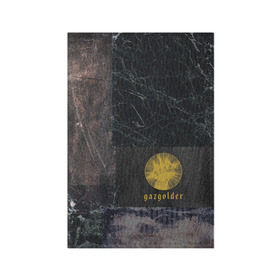 Обложка для паспорта матовая кожа с принтом Gazgolder в Рязани, натуральная матовая кожа | размер 19,3 х 13,7 см; прозрачные пластиковые крепления | Тематика изображения на принте: gazgolder | баста | вася вакуленко | газгольдер | клубаре | ноггано | сансара