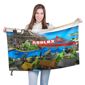 Флаг 3D с принтом ROBLOX в Рязани, 100% полиэстер | плотность ткани — 95 г/м2, размер — 67 х 109 см. Принт наносится с одной стороны | block | lego | logo | minecraft | online | oof | quest | roblocks | roblockx | roblox | studio | блок | блоки | голова | игра | игры | квест | лего | лицо | лого | логотип | майнкрафт | онлайн | роблокс | символ | студия