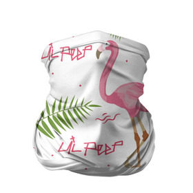 Бандана-труба 3D с принтом Lil Peep pink flamingo в Рязани, 100% полиэстер, ткань с особыми свойствами — Activecool | плотность 150‒180 г/м2; хорошо тянется, но сохраняет форму | benz truck | girls. pink | gustav hr | hip hop | lil | lil peep | peep | rap | лил | лилпип | листья | пальма | пальмы | пип | розовый | рэп | фламинго | хип хоп | эмо | эмо реп