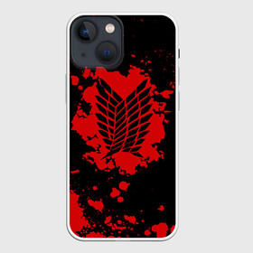 Чехол для iPhone 13 mini с принтом Кровавый логотип АТАКА ТИТАНОВ в Рязани,  |  | 2 | 3 | anime | attack on titan | the wings of counterattack | аниме | анимэ | армин арлерт | атака на титанов | атака титанов | микаса аккерман | мультсериал | эрен йегер | японское