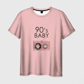 Мужская футболка 3D с принтом 90-е в Рязани, 100% полиэфир | прямой крой, круглый вырез горловины, длина до линии бедер | mtv | music | детство | дискотека | кассета | музыка | перестройка | ретро | ссср