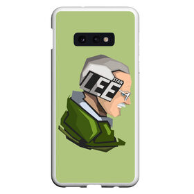 Чехол для Samsung S10E с принтом STAN LEE в Рязани, Силикон | Область печати: задняя сторона чехла, без боковых панелей | Тематика изображения на принте: marvel | знаменитость | личность | паук | портрет | рисунок | стэн ли | текстура | человек