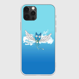 Чехол для iPhone 12 Pro Max с принтом Happy Aye! (Fairy Tail) в Рязани, Силикон |  | anime | blue | cat | fairy tail | happy | аниме | кот | кошка | синий | хвост феи | хэппи