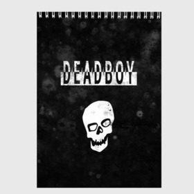 Скетчбук с принтом BONES DEADBOY SESH в Рязани, 100% бумага
 | 48 листов, плотность листов — 100 г/м2, плотность картонной обложки — 250 г/м2. Листы скреплены сверху удобной пружинной спиралью | Тематика изображения на принте: bones | boy | dead | deadboy | elmo | hdmi | hip | hop | kennedy | metal | rap | rapper | scream | sesh | seshollowaterboyz | skull | team | кеннеди | кости | костя | метал | рэп | рэпер | сеш | скрим | сэш | хип | хоп | череп | элмо