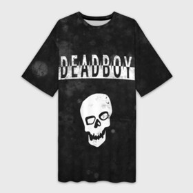 Платье-футболка 3D с принтом BONES DEADBOY   SESH в Рязани,  |  | bones | boy | dead | deadboy | elmo | hdmi | hip | hop | kennedy | metal | rap | rapper | scream | sesh | seshollowaterboyz | skull | team | кеннеди | кости | костя | метал | рэп | рэпер | сеш | скрим | сэш | хип | хоп | череп | элмо