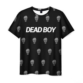 Мужская футболка 3D с принтом Bones Deadboy в Рязани, 100% полиэфир | прямой крой, круглый вырез горловины, длина до линии бедер | Тематика изображения на принте: bones | boy | dead | deadboy | elmo | hdmi | hip | hop | kennedy | metal | rap | rapper | scream | sesh | seshollowaterboyz | skull | team | кеннеди | кости | костя | метал | рэп | рэпер | сеш | скрим | сэш | хип | хоп | череп | элмо