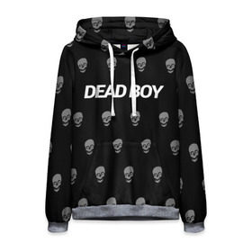 Мужская толстовка 3D с принтом Bones Deadboy в Рязани, 100% полиэстер | двухслойный капюшон со шнурком для регулировки, мягкие манжеты на рукавах и по низу толстовки, спереди карман-кенгуру с мягким внутренним слоем. | Тематика изображения на принте: bones | boy | dead | deadboy | elmo | hdmi | hip | hop | kennedy | metal | rap | rapper | scream | sesh | seshollowaterboyz | skull | team | кеннеди | кости | костя | метал | рэп | рэпер | сеш | скрим | сэш | хип | хоп | череп | элмо