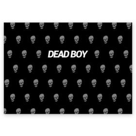 Поздравительная открытка с принтом Bones Deadboy в Рязани, 100% бумага | плотность бумаги 280 г/м2, матовая, на обратной стороне линовка и место для марки
 | Тематика изображения на принте: bones | boy | dead | deadboy | elmo | hdmi | hip | hop | kennedy | metal | rap | rapper | scream | sesh | seshollowaterboyz | skull | team | кеннеди | кости | костя | метал | рэп | рэпер | сеш | скрим | сэш | хип | хоп | череп | элмо