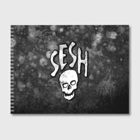 Альбом для рисования с принтом SESH Team (Bones) в Рязани, 100% бумага
 | матовая бумага, плотность 200 мг. | Тематика изображения на принте: bones | boy | dead | deadboy | elmo | hdmi | hip | hop | kennedy | metal | rap | rapper | scream | sesh | seshollowaterboyz | skull | team | кеннеди | кости | костя | метал | рэп | рэпер | сеш | скрим | сэш | хип | хоп | череп | элмо