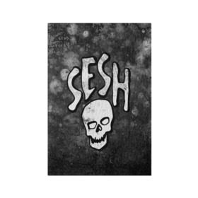 Обложка для паспорта матовая кожа с принтом SESH Team (Bones) в Рязани, натуральная матовая кожа | размер 19,3 х 13,7 см; прозрачные пластиковые крепления | bones | boy | dead | deadboy | elmo | hdmi | hip | hop | kennedy | metal | rap | rapper | scream | sesh | seshollowaterboyz | skull | team | кеннеди | кости | костя | метал | рэп | рэпер | сеш | скрим | сэш | хип | хоп | череп | элмо