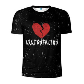 Мужская футболка 3D спортивная с принтом XXXTentacion Red Broken Heart в Рязани, 100% полиэстер с улучшенными характеристиками | приталенный силуэт, круглая горловина, широкие плечи, сужается к линии бедра | broken | dead | heart | king | legend | music | rap | rapper | red | revenge | rip | xtentation | xxtennation | xxx | xxxtentacion | красное | мертв | музыка | память | разбитое | репер | рип | рэп | сердце | тентасьон | умер