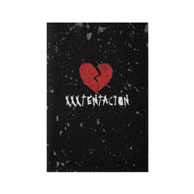 Обложка для паспорта матовая кожа с принтом XXXTentacion Red Broken Heart в Рязани, натуральная матовая кожа | размер 19,3 х 13,7 см; прозрачные пластиковые крепления | broken | dead | heart | king | legend | music | rap | rapper | red | revenge | rip | xtentation | xxtennation | xxx | xxxtentacion | красное | мертв | музыка | память | разбитое | репер | рип | рэп | сердце | тентасьон | умер