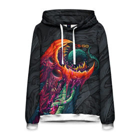 Мужская толстовка 3D с принтом CS:GO - Hyper Beast Original в Рязани, 100% полиэстер | двухслойный капюшон со шнурком для регулировки, мягкие манжеты на рукавах и по низу толстовки, спереди карман-кенгуру с мягким внутренним слоем. | Тематика изображения на принте: asiimov | beast | counter | counter strike | counterstrike | cs go | cs:go | csgo | global | hyper | hyperbeast | offensive | skin | strike | азимов | гоу | контер | контр | контра | контрстрайк | скин | страйк | сы пщ