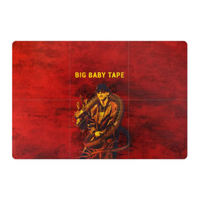 Магнитный плакат 3Х2 с принтом BIG BABY TAPE - Dragonborn в Рязани, Полимерный материал с магнитным слоем | 6 деталей размером 9*9 см | Тематика изображения на принте: baby | bbt | big | dragonborn | dragons | fire | gimme | lost | rap | raper | tape | the | trap | взял | дракон | драконы | огонь | русский | рэп | рэппер | твою