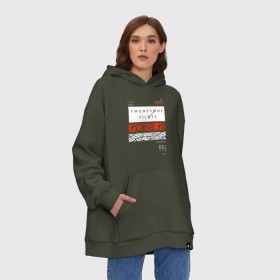 Худи SuperOversize хлопок с принтом Twenty One Pilots в Рязани, 70% хлопок, 30% полиэстер, мягкий начес внутри | карман-кенгуру, эластичная резинка на манжетах и по нижней кромке, двухслойный капюшон
 | 21 pilots | blurryface | top | trench | twenty one pilots | twentyonepilots | джош дан | тайлер джозеф