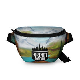 Поясная сумка 3D с принтом Fortnite Forever в Рязани, 100% полиэстер | плотная ткань, ремень с регулируемой длиной, внутри несколько карманов для мелочей, основное отделение и карман с обратной стороны сумки застегиваются на молнию | battle royale | fortnite | fortnite battle royale | futuresynth | game | outrun | retrowave | synth | synthwave | игры | ретровейв | синтвейв | фортнайт