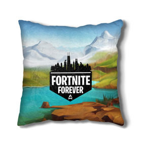 Подушка 3D с принтом Fortnite Forever в Рязани, наволочка – 100% полиэстер, наполнитель – холлофайбер (легкий наполнитель, не вызывает аллергию). | состоит из подушки и наволочки. Наволочка на молнии, легко снимается для стирки | battle royale | fortnite | fortnite battle royale | futuresynth | game | outrun | retrowave | synth | synthwave | игры | ретровейв | синтвейв | фортнайт