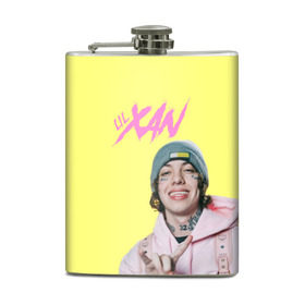 Фляга с принтом Lil Xan funny в Рязани, металлический корпус | емкость 0,22 л, размер 125 х 94 мм. Виниловая наклейка запечатывается полностью | 