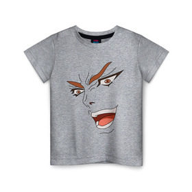Детская футболка хлопок с принтом Dio Brando в Рязани, 100% хлопок | круглый вырез горловины, полуприлегающий силуэт, длина до линии бедер | dio | jojo | джо джо | дио