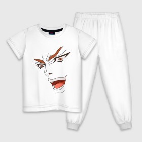Детская пижама хлопок с принтом Dio Brando в Рязани, 100% хлопок |  брюки и футболка прямого кроя, без карманов, на брюках мягкая резинка на поясе и по низу штанин
 | Тематика изображения на принте: dio | jojo | джо джо | дио