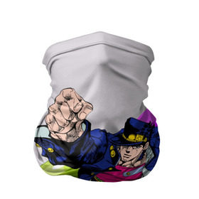 Бандана-труба 3D с принтом Jojo Jotaro в Рязани, 100% полиэстер, ткань с особыми свойствами — Activecool | плотность 150‒180 г/м2; хорошо тянется, но сохраняет форму | adventure | anime | bizzare | jo jo | jojo | logo | manga | аниме | араки | ахегао | джо | джо джо | джоджо | жижа | жожа | жожо | йойо | лого | манга | мульт | мультфильм | отаку | сериал | символ | хирохико | юри | яой