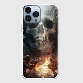 Чехол для iPhone 13 Pro Max с принтом Battlefield Череп в Рязани,  |  | battlefield | ак 47 | батла | баттл | война | огонь | омон | оружие | перестрелка | стрелялка | череп
