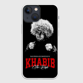 Чехол для iPhone 13 mini с принтом Хабиб Нурмагомедов в Рязани,  |  | khabib nurmagomedov | mma | the eagle | ufc | боец | бои без правил | борьба | микс файт | мма | орёл | самбо | хабиб | хабиб нурмагомедов