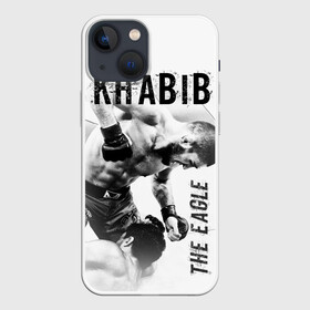 Чехол для iPhone 13 mini с принтом Хабиб Нурмагомедов в Рязани,  |  | khabib nurmagomedov | mma | the eagle | ufc | боец | бои без правил | борьба | микс файт | мма | орёл | самбо | хабиб | хабиб нурмагомедов