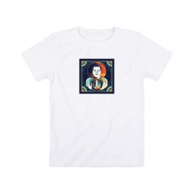 Детская футболка хлопок с принтом Musk Icon в Рязани, 100% хлопок | круглый вырез горловины, полуприлегающий силуэт, длина до линии бедер | Тематика изображения на принте: elon | elon musk | sapcex | tesla | илон маск | наука