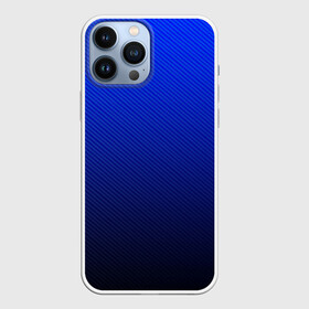 Чехол для iPhone 13 Pro Max с принтом CARBON BLUE | СИНИЙ КАРБОН в Рязани,  |  | carbon | geometry | metal | texture | геометрия | градиент | карбон | металл | паттерн | текстура