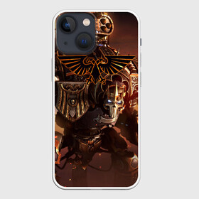 Чехол для iPhone 13 mini с принтом Warhammer в Рязани,  |  | 40000 | 40k | fantasy | total | war | битва | вархаммер | войны | игра | молот | солдат | ультрамарины