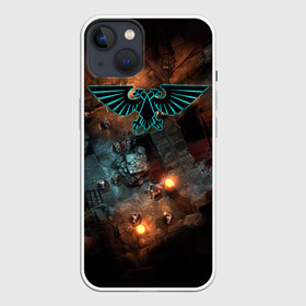 Чехол для iPhone 13 с принтом Warhammer в Рязани,  |  | Тематика изображения на принте: 40000 | 40k | fantasy | total | war | битва | вархаммер | войны | игра | молот | солдат | ультрамарины