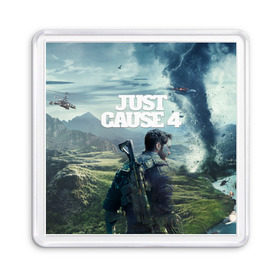 Магнит 55*55 с принтом Just Cause 4 в Рязани, Пластик | Размер: 65*65 мм; Размер печати: 55*55 мм | just cause