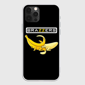 Чехол для iPhone 12 Pro Max с принтом Brazzers в Рязани, Силикон |  | Тематика изображения на принте: brazzers | банан | бразерс | логотип | надпись | прикол | юмор
